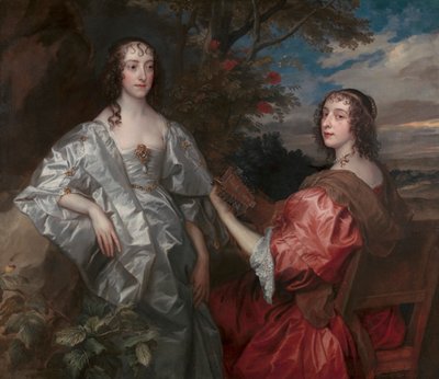 Katherine, Contessa di Chesterfield, e Lucy, Contessa di Huntingdon da Sir Anthony Van Dyck, and studio
