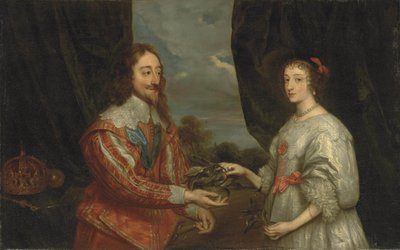 Doppio ritratto del re Carlo I e della regina Enrichetta Maria da Sir Anthony van, Dyck