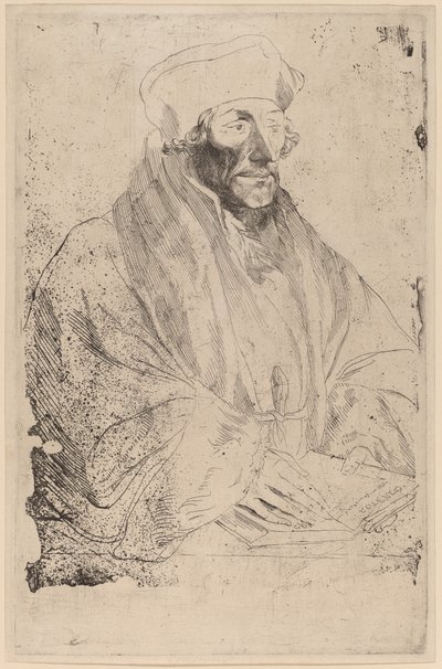 Erasmo da Rotterdam da Sir Anthony van Dyck after Hans Holbein the Younger
