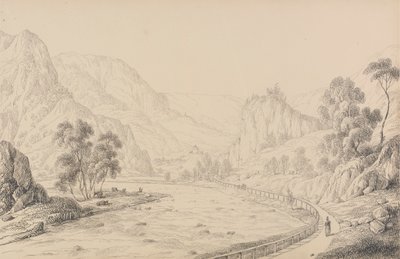 Album di 30 vedute nel Tirolo e in Italia: Tra Bressanone e Chiusa - Tirolo, 27 ottobre 1840 da Sir Charles D