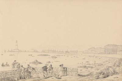 Album di 30 vedute nel Tirolo e in Italia: Livorno, Villa Caprille - Vista generale 1 settembre 1841 da Sir Charles D