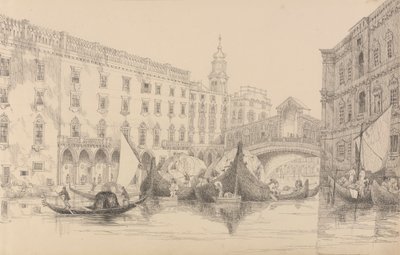 Album di 30 vedute nel Tirolo e in Italia: Il Rialto - Venezia 8 novembre 1840 da Sir Charles D