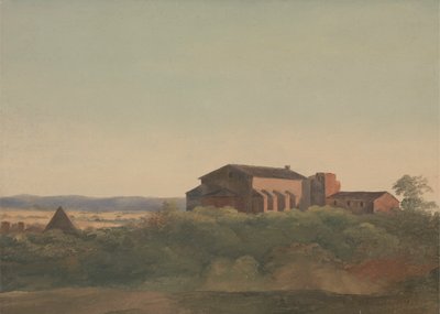 Veduta della chiesa di S. Sabina e della piramide di Cestio, Roma da Sir Charles Lock Eastlake