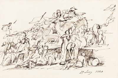 Scena di battaglia da Sir David Wilkie