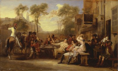 Pensionati di Chelsea che ricevono la Gazzetta che annuncia la battaglia di Waterloo da Sir David Wilkie