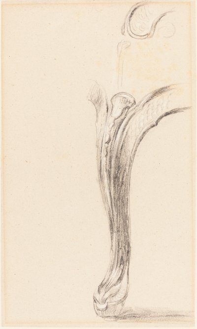 Studio di una gamba di sedia da Sir David Wilkie