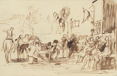 I pensionati di Chelsea leggono il dispaccio di Waterloo da Sir David Wilkie