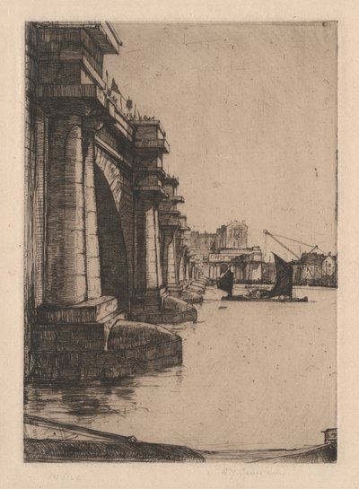 R. 296. Ponte di Waterloo, n. 2 da Sir David Young Cameron