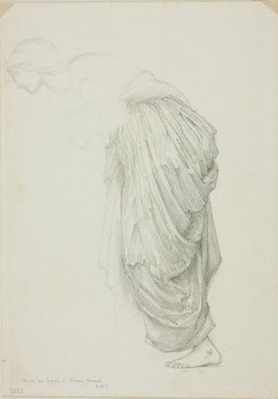 Figura femminile piegata, studio per Specchio di Venere da Sir Edward Burne Jones