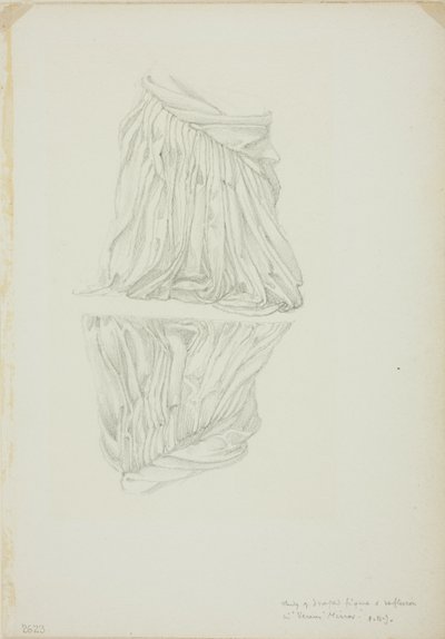 Figura drappeggiata e riflesso, studio per Specchio di Venere da Sir Edward Burne Jones