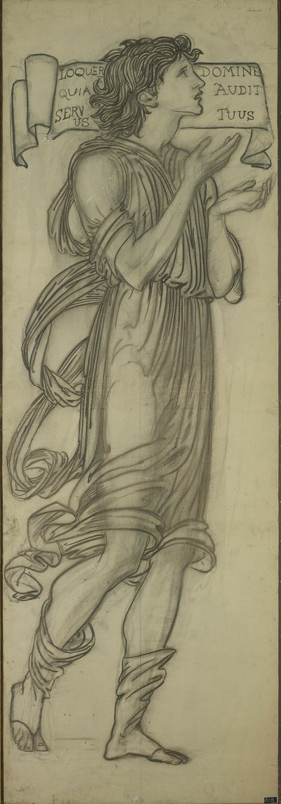 Samuele (Cartone per la finestra est della Cappella della Madonna) da Sir Edward Burne Jones