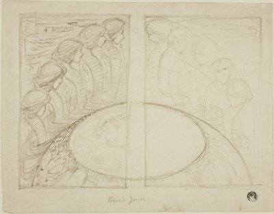 Donne serpente intorno al globo da Sir Edward Burne Jones