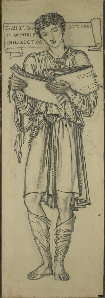 Timoteo (Cartone per la finestra est della Lady Chapel) da Sir Edward Burne Jones