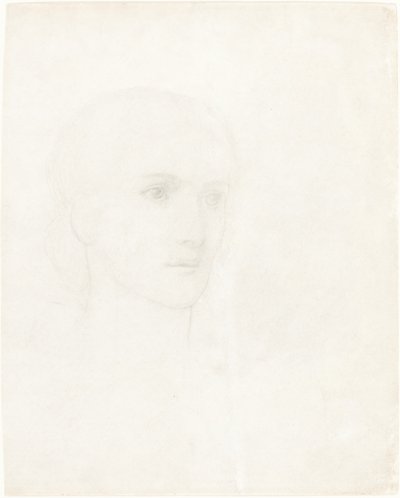 Testa di una Donna da Sir Edward Coley Burne Jones