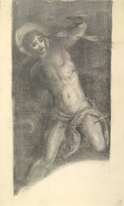 Studio del San Sebastiano di Tintoretto nella Scuola Grande di San Rocco da Sir Edward Coley Burne Jones