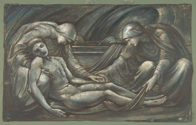 La sepoltura, 1879 da Sir Edward Coley Burne Jones