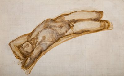Ruota della fortuna - Nudo maschile - Studio di nudo di uno schiavo da Sir Edward Coley Burne Jones