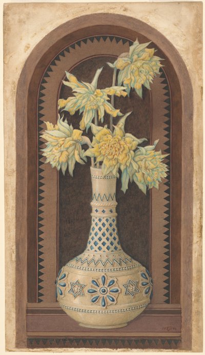 Narciso in un vaso blu e bianco da Sir Edward John Poynter
