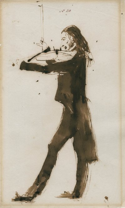 Ritratto di Niccolò Paganini 1782-1840, 1831 da Edwin Landseer