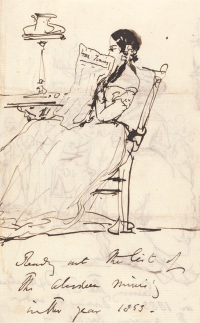 Lettura della lista del ministero di Aberdeen da Sir Edwin Henry Landseer
