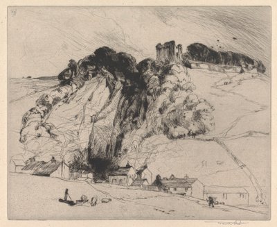 Castello di Peveril, Derbyshire da Sir Frank Short