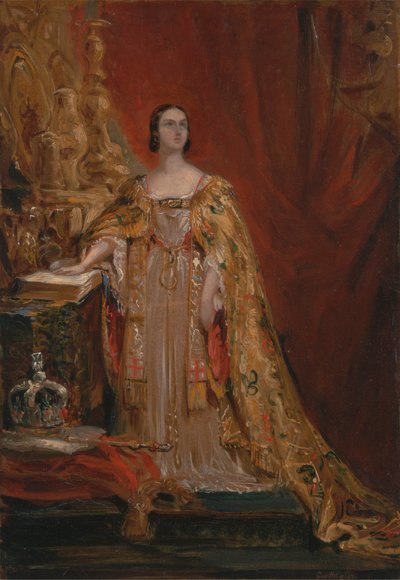 La regina Vittoria che presta il giuramento di incoronazione, 28 giugno 1838 da Sir George Hayter