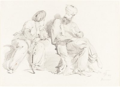 Due uomini in abiti orientali da Sir George Hayter