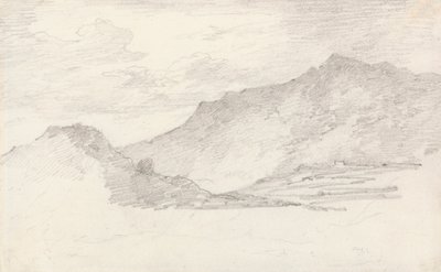 Schizzo di collina da Sir George Howland Beaumont seventh Baronet