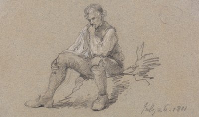 Uomo seduto da Sir George Howland Beaumont seventh Baronet