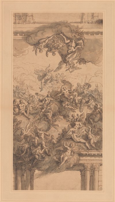 Un disegno per un soffitto da Sir James Thornhill