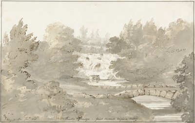 Progetto per ponte rustico sotto la cascata, Virginia Water da Sir Jeffry Wyatville