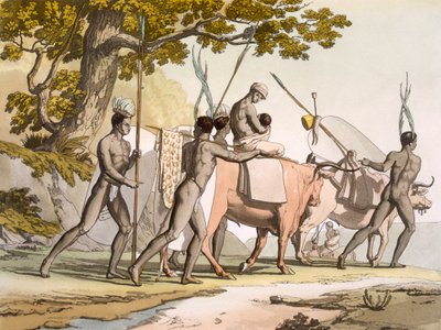 Korah Ottentotti del Capo in movimento, Vol II, c1820-40 da Sir John Barrow