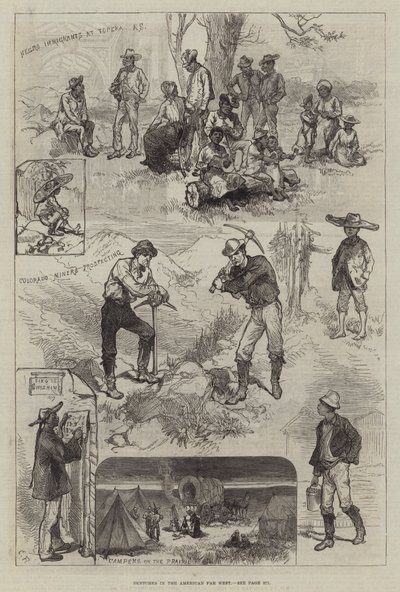Schizzi nel Far West americano da Sir John Charles Robinson