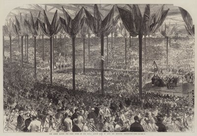 La Regina posa la Prima Pietra della Royal Albert Hall of Arts and Sciences, Kensington-Gore da Sir John Charles Robinson