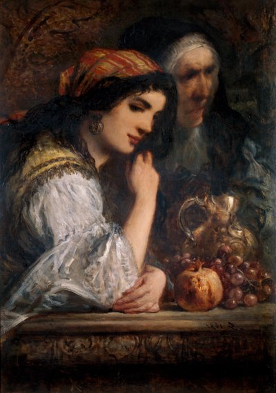 La nipote e la governante di Don Chisciotte da Sir John Gilbert