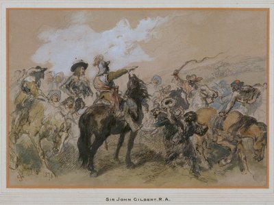 Cavalieri al tempo di Carlo I, 1876 da Sir John Gilbert