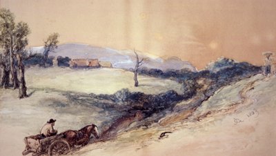 Paesaggio con Cavallo e Carro da Sir John Gilbert