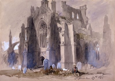 Abbazia di Melrose da Sir John Gilbert