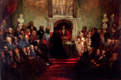 Presentazione della Libertà della Città al Generale Garibaldi, 20 aprile 1864 da Sir John Gilbert