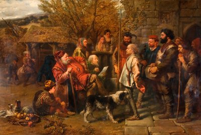 Sir John Falstaff che rivede il suo reggimento stracciato da Sir John Gilbert