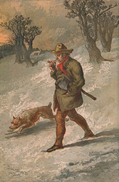 Il boscaiolo e il suo cane, 1862 da Sir John Gilbert