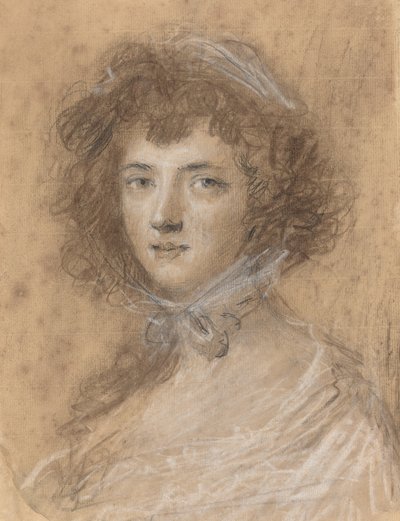 Testa e busto di una donna da Sir Joshua Reynolds
