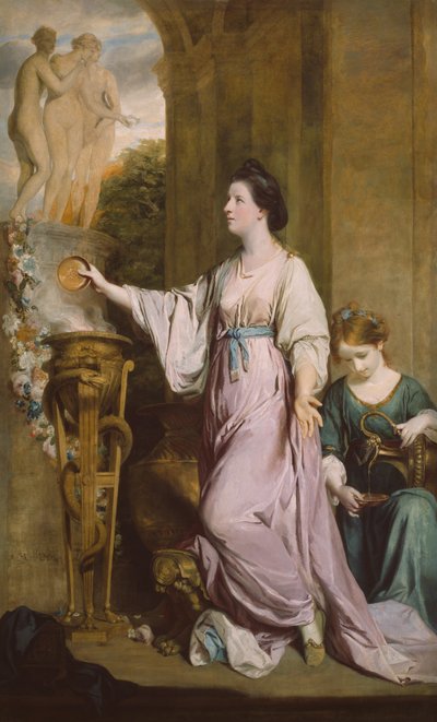 Lady Sarah Bunbury che sacrifica alle Grazie, 1763-65 da Sir Joshua Reynolds