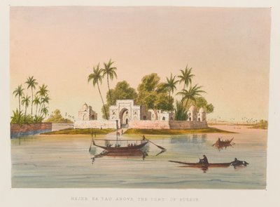 Hajee Ka Tau sopra il porto di Bukkur da Sir Keith A. Jackson