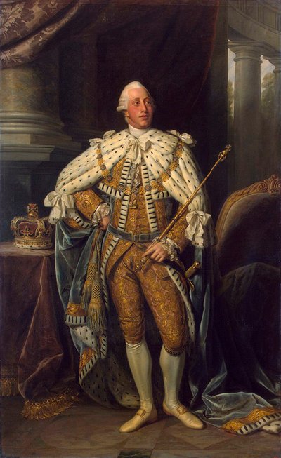 Ritratto del re Giorgio III del Regno Unito, 1738-1820, 1773 da Sir Nathaniel Dance