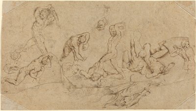 Battaglia di uomini nudi da Sir Peter Paul Rubens