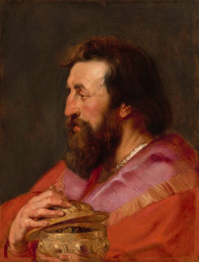 Testa di uno dei tre re: Melchiorre, il re assiro da Sir Peter Paul Rubens and Studio