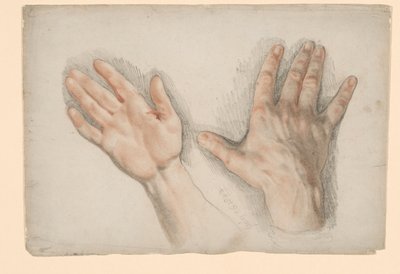 Due studi di una mano destra da Sir Thomas Lawrence