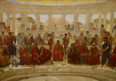 Un pubblico ad Atene durante la rappresentazione di 
