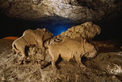 I bisonti di argilla di Le Tuc d